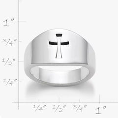 Wide Crosslet Ring