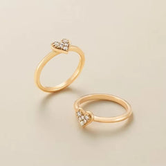 Delicate Pave Diamond Heart Ring