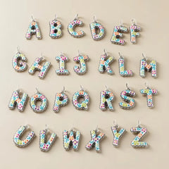 Enamel Consuela Floral Initial Charm