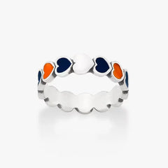 Enamel The University of Texas at San Antonio Connected Hearts Ring